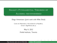 smale s fundamental theorem of algebra reconsidered