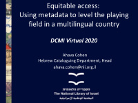 equitable access using metadata to level the playing