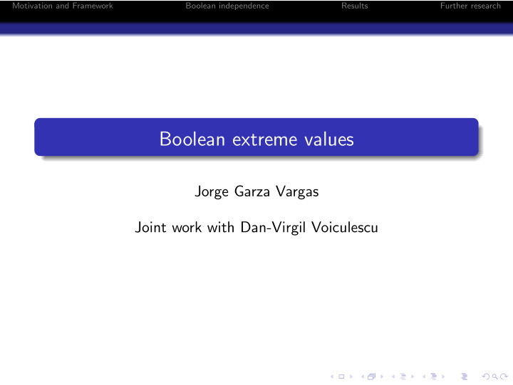 boolean extreme values
