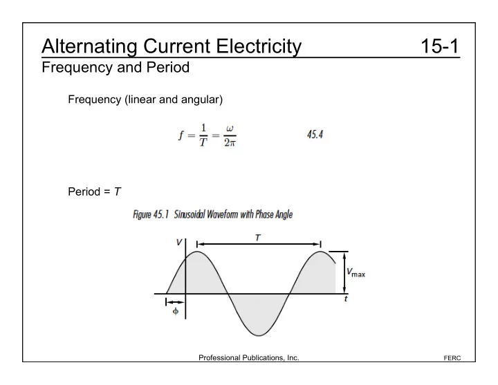alternating current electricity 15 1