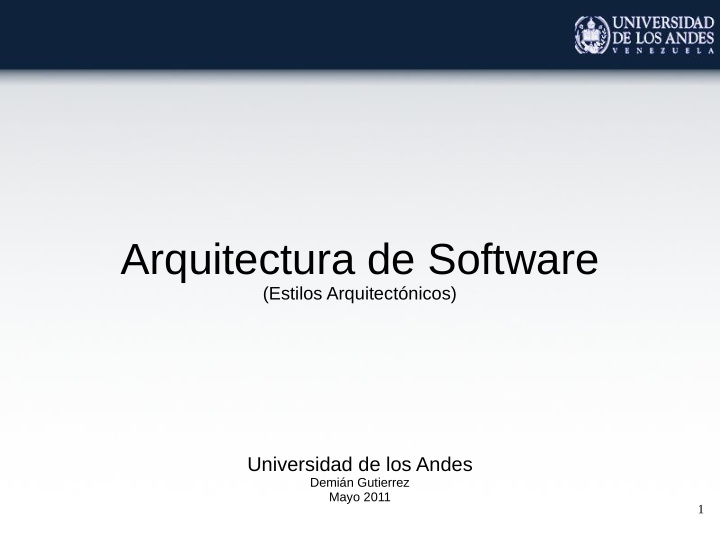 arquitectura de software