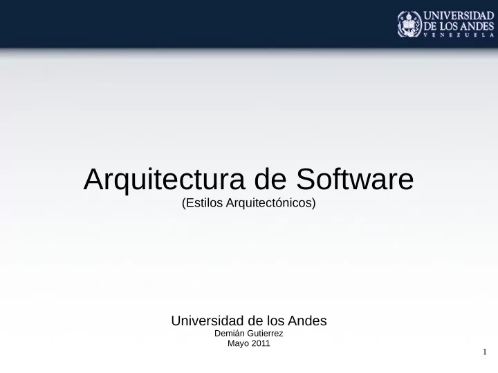 arquitectura de software