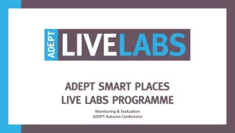 Monitoring &amp; Evaluation  ADEPT Autumn Conference  Monitoring and Evalu  luation  Karen