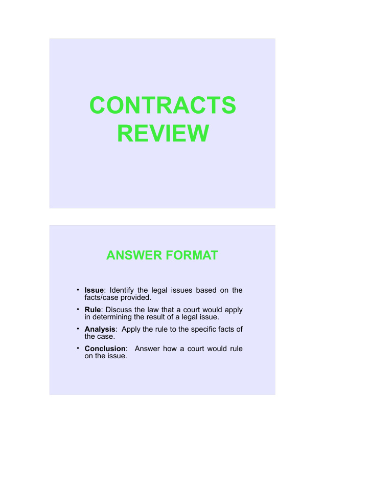 contracts review