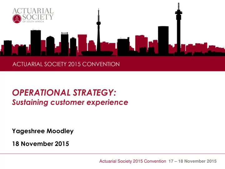 operational strategy