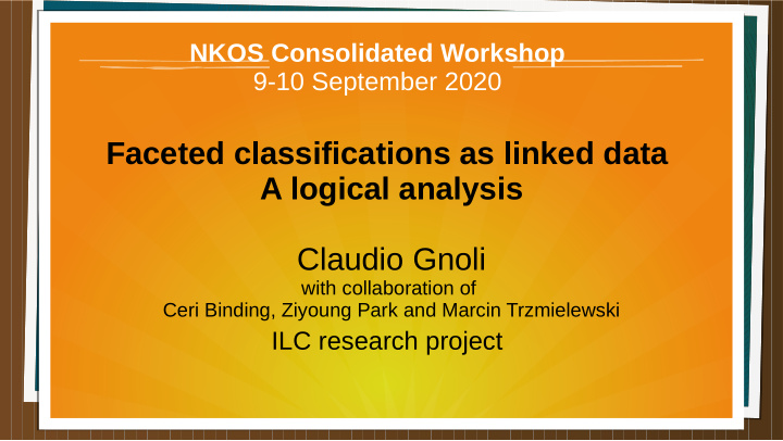 faceted classifications as linked data a logical analysis