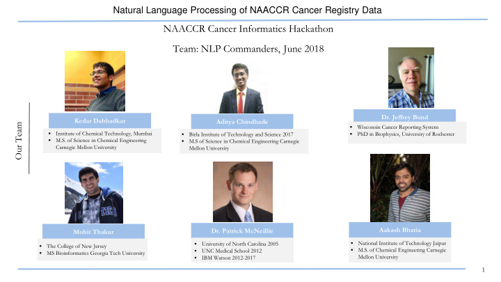naaccr cancer informatics hackathon team nlp commanders