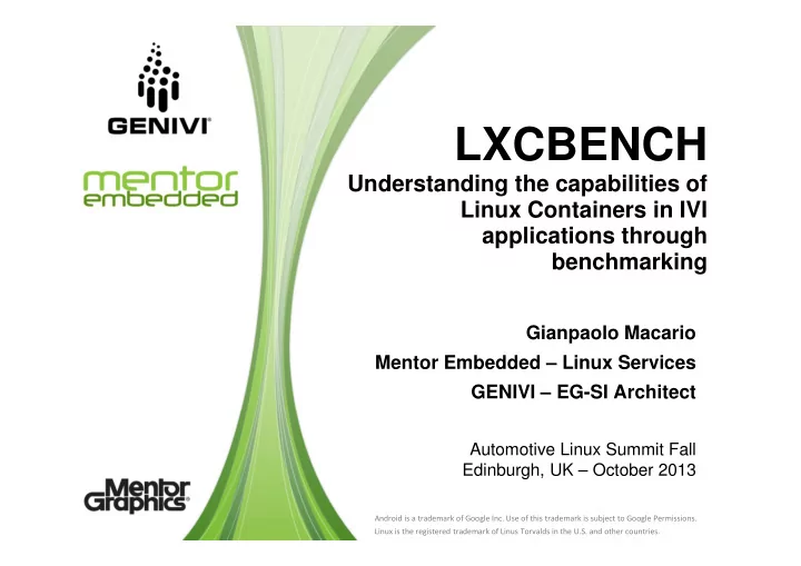lxcbench
