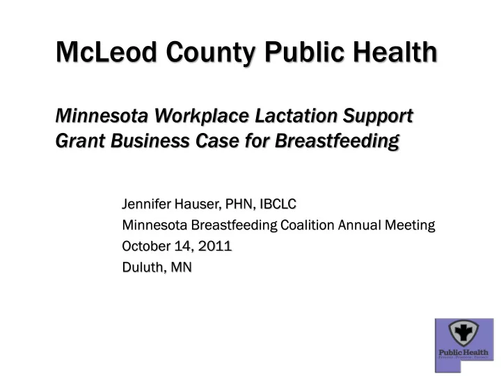 mcleod county public health