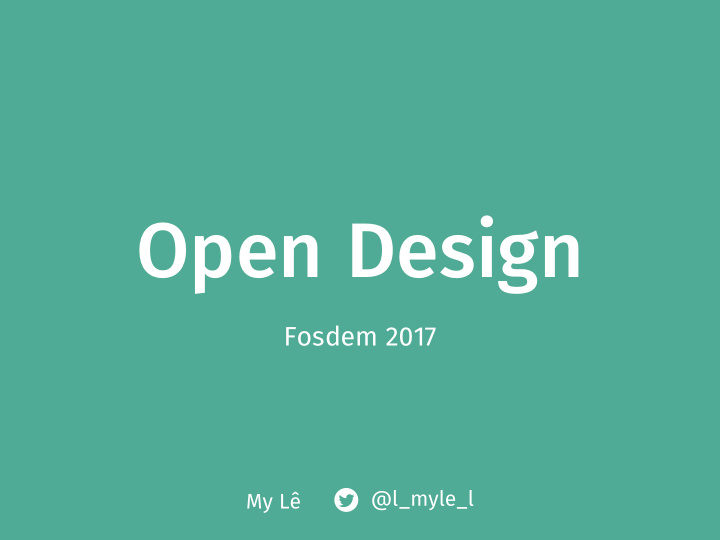 open design