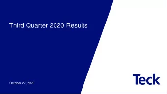 Third Quarter 2020 Results  October 27, 2020  Caution Regarding Forward-Looking Statements  Both