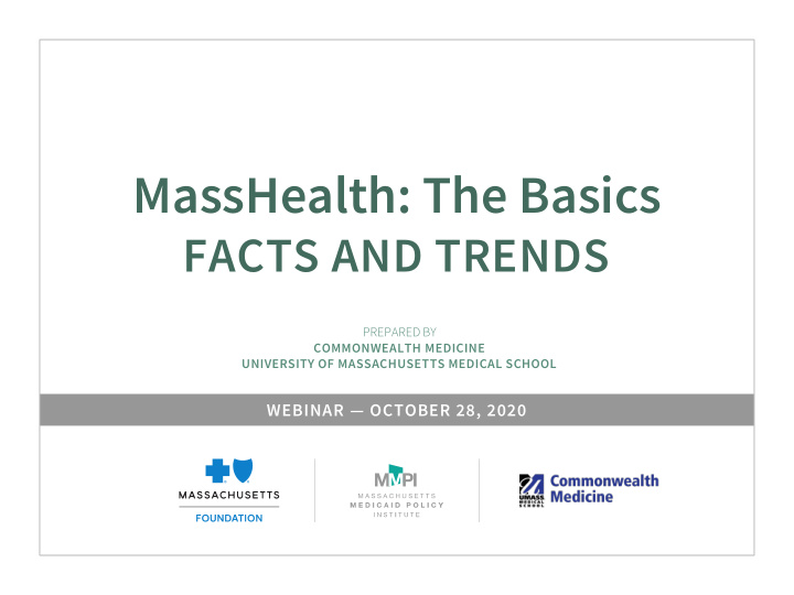 masshealth the basics