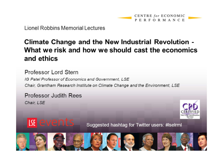 climate change and the new industrial revolution what we