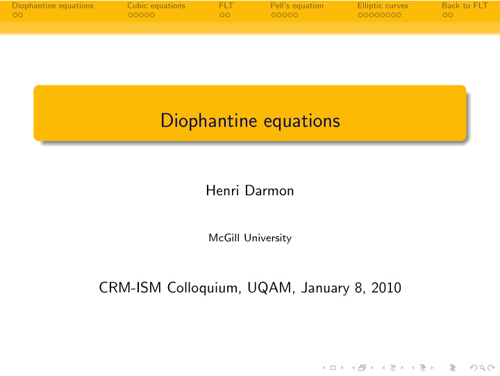 diophantine equations