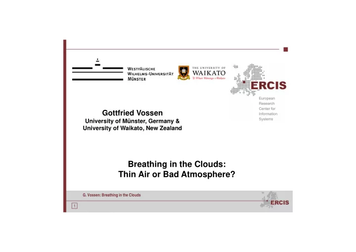 breathing in the clouds thin air or bad atmosphere