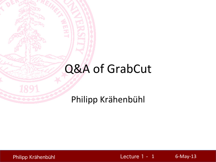 q a of grabcut