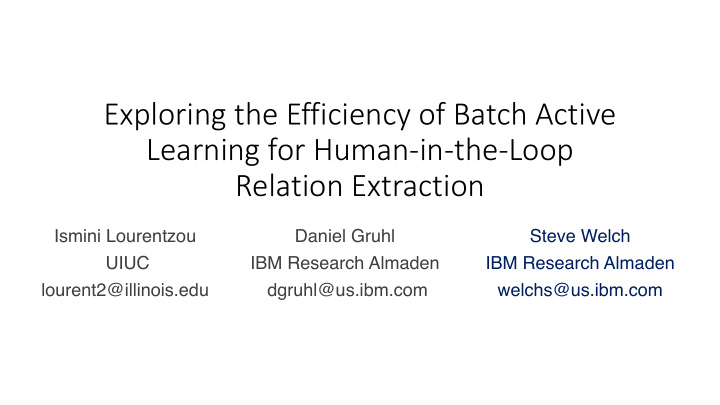 exploring the efficiency of batch active learning for