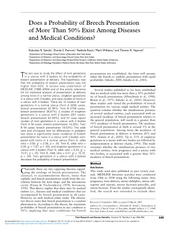 C  urrently there are two opposing theories regard-  This study used data published in peer review