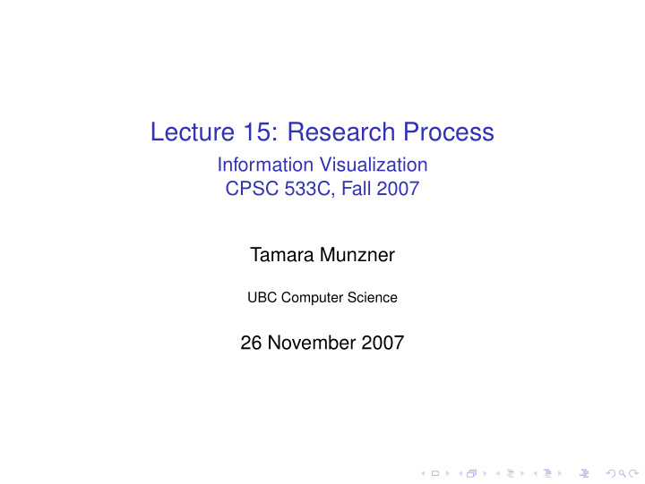 lecture 15 research process
