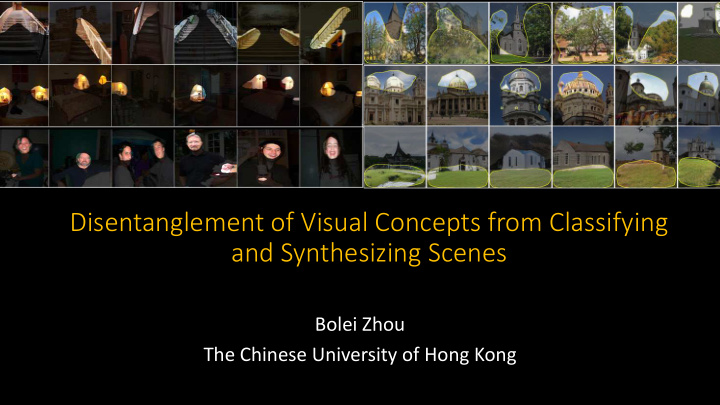 disentanglement of visual concepts from classifying and