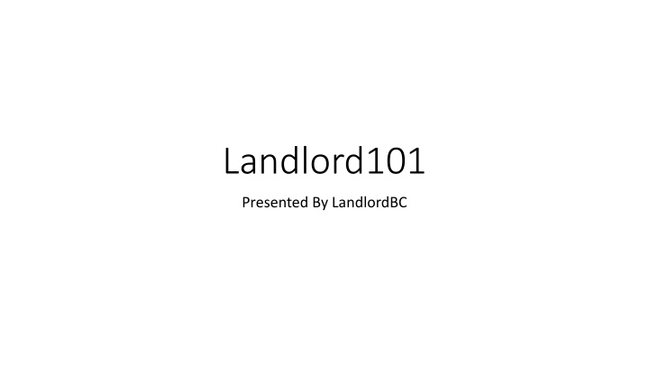 landlord101