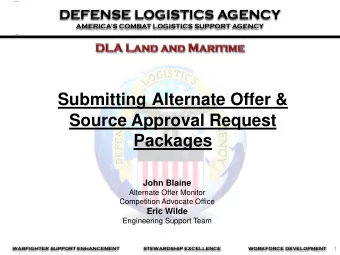 2  2  Agenda  Workforce Development  Culture  What is an Alternate Offer &amp; SAR  AO/SAR