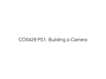 COS429 PS1: Building a Camera  Build the Camera Obscura  box  white &amp; black paper