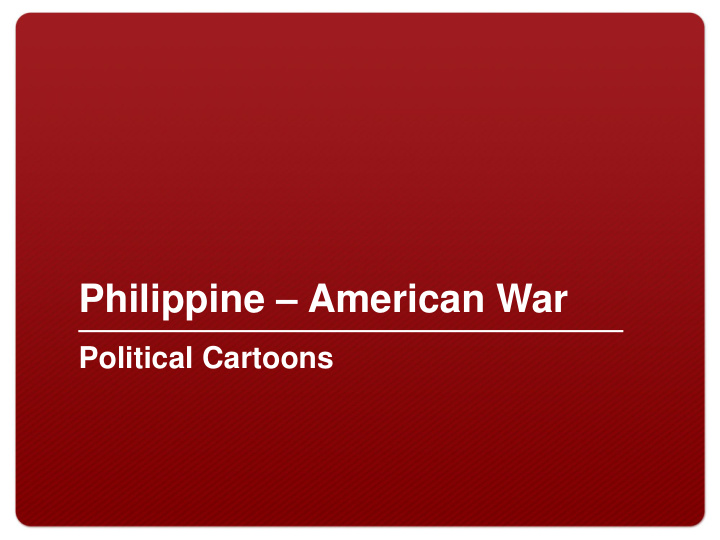 philippine american war