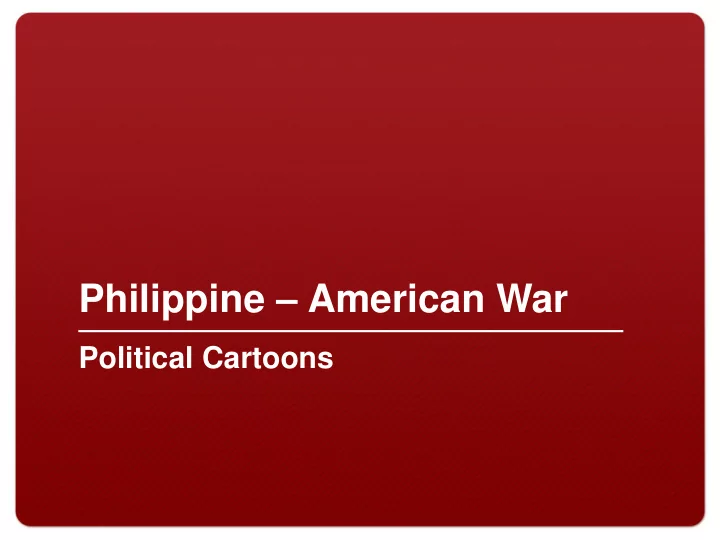 philippine american war
