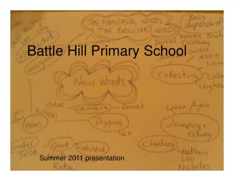 Battle Hill Primary School  y  Summer 2011 presentation  Battle Hill Primary School  Th  The
