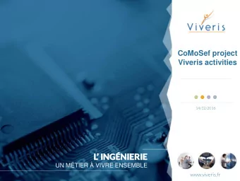 L INGNIERIE  UN MTIER  VIVRE ENSEMBLE  www.viveris.fr  Agenda  2  Vi  Viveris  eris