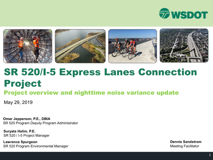 sr 520 i 5 express lanes connection project