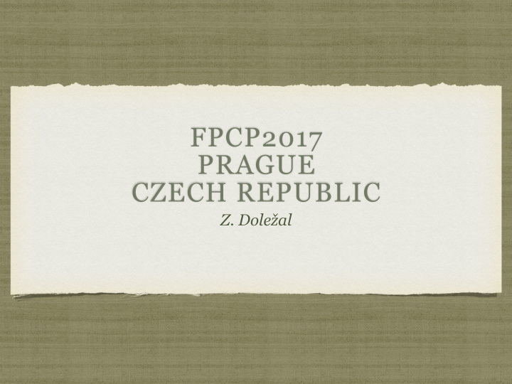 fpcp2017 prague czech republic