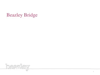 Beazley Bridge  1  What is it?  The Lloyds international dropdown product providing coverage in