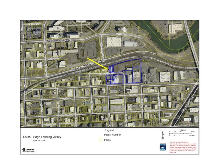 south bridge landing graphic illustration