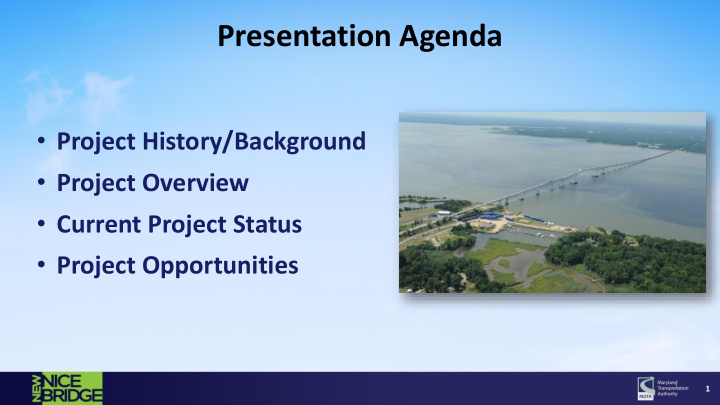presentation agenda