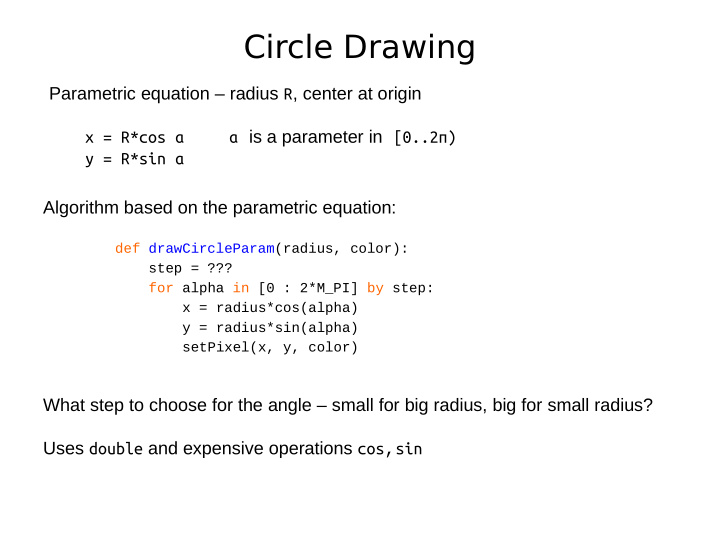 circle drawing