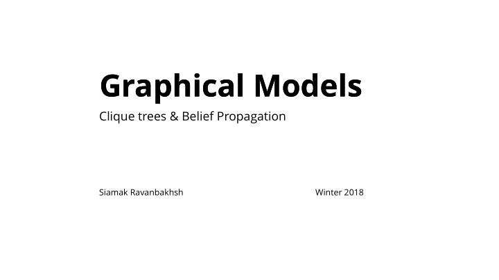 graphical models graphical models