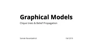 Graphical Models  Graphical Models  Clique trees &amp; Belief Propagation  Siamak Ravanbakhsh  Fall