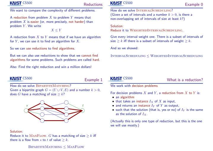 reductions example 0