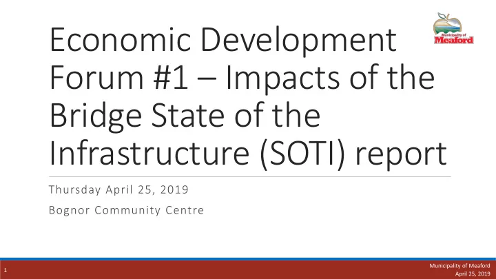 forum 1 impacts of the
