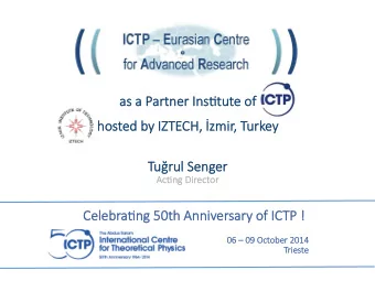 as a Partner   as a P  artner In  Ins*  s*tute of  of  ho  hosted   by  by