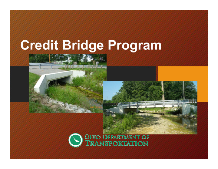 credit bridge program purpose