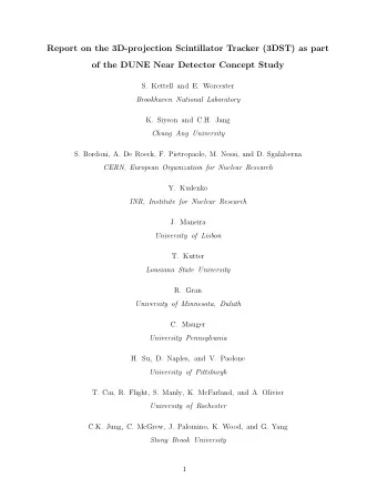 Report on the 3D-projection Scintillator Tracker (3DST) as part  of the DUNE Near Detector Concept