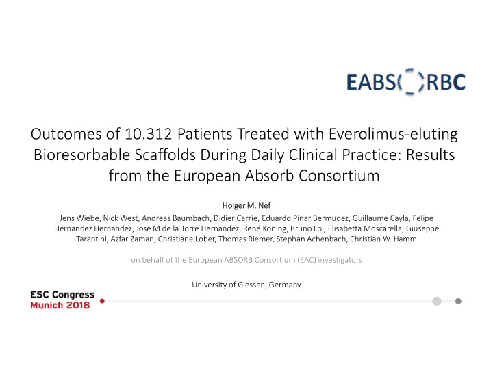 outcomes of 10 312 patients treated with everolimus
