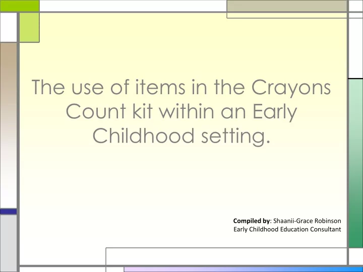 count kit within an early