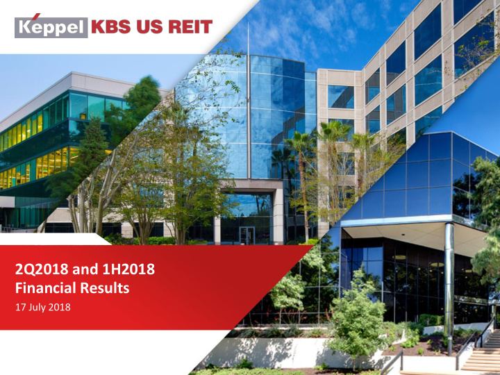 2q2018 and 1h2018 financial results