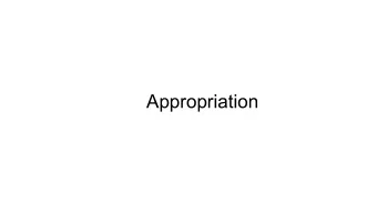 Appropriation  What makes something a work of art?  If its a questions of the artists hand or