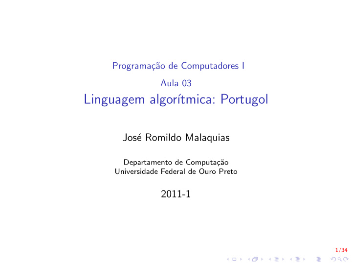 linguagem algor tmica portugol