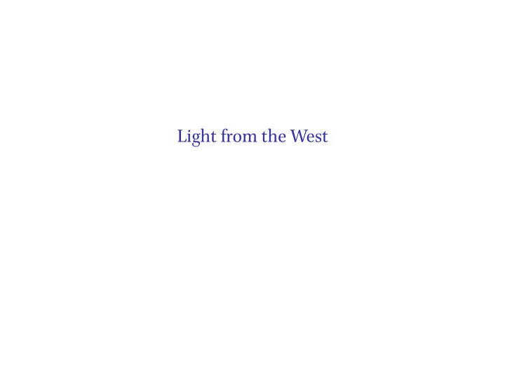 light from the west figure the upper limes germanicus s